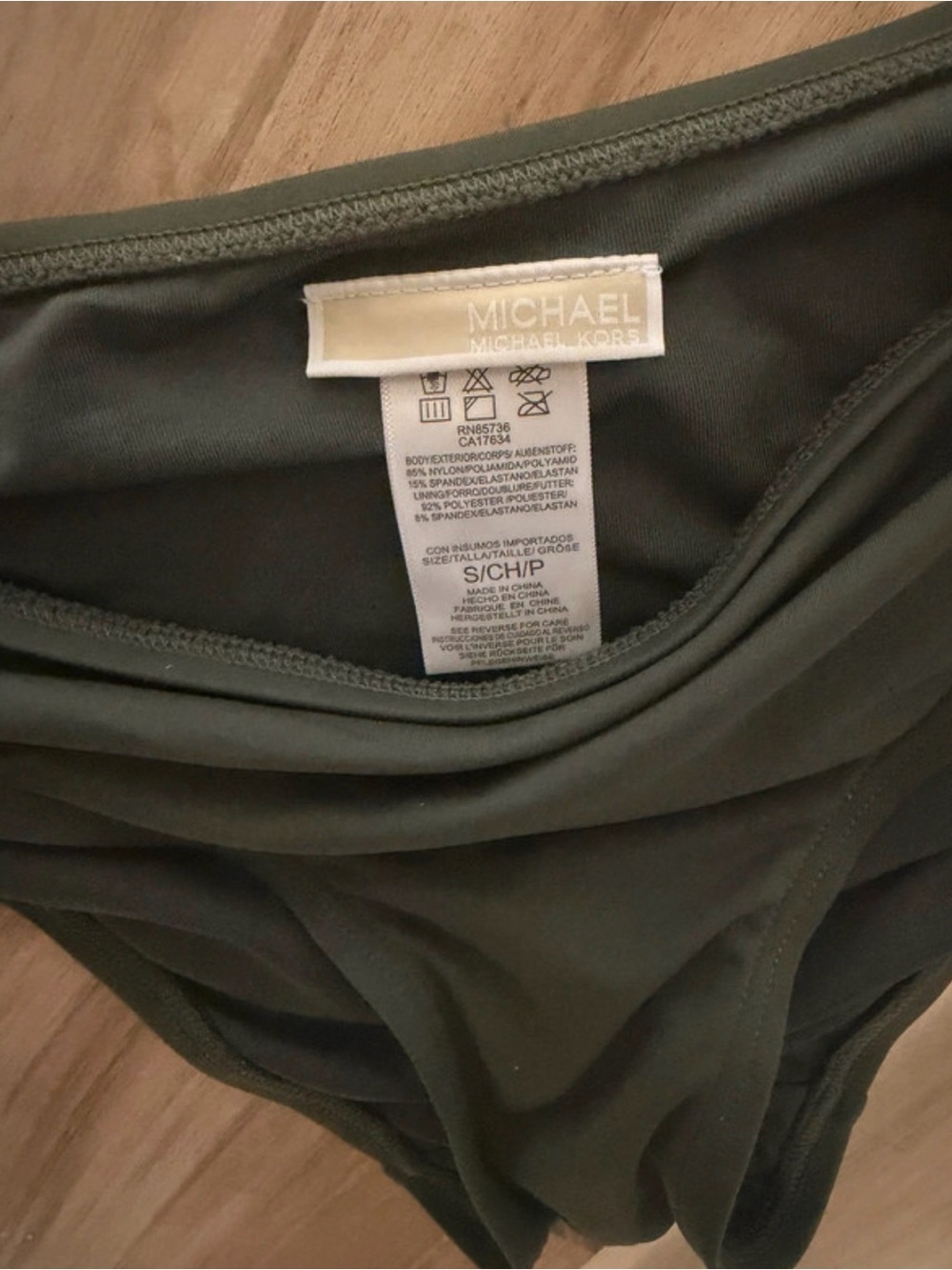 Michael Kors Olive Swim Bottoms - Picture 2 of 2